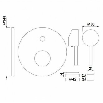 Смеситель для ванны Jaquar Florentine FLR-CHR-5065NK хром