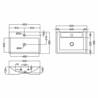 Раковина Jaquar Florentine FLS-WHT-5931