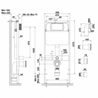 Инсталляция для унитаза Jaquar JCS JCS-WHT-2400FS