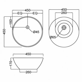 Раковина Jaquar JDS-WHT-25905