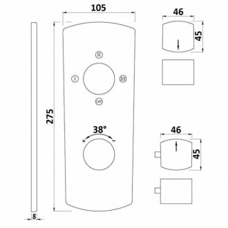 Смеситель для ванны Jaquar Kubix KUP-CHR-35683KPM хром