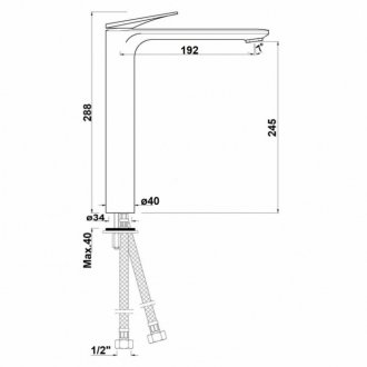 Смеситель для раковины Jaquar Laguna LAG-CHR-91005B хром