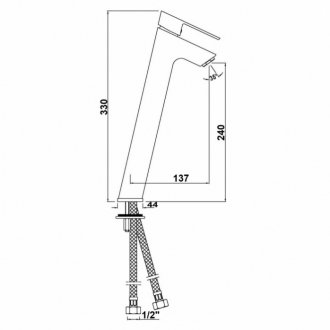 Смеситель для раковины Jaquar Lyric LYR-CHR-38051B хром