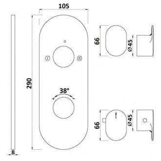 Смеситель для ванны Jaquar Opal Prime OPP-CHR-15681KPM хром