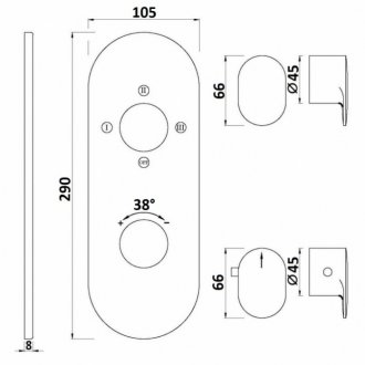 Смеситель для ванны Jaquar Opal Prime OPP-CHR-15683KPM хром