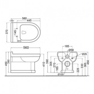 Унитаз подвесной Jaquar Queen’s QNS-WHT-7951