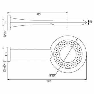 Верхний душ Jaquar Rain Shower OHS-CHR-1765 хром