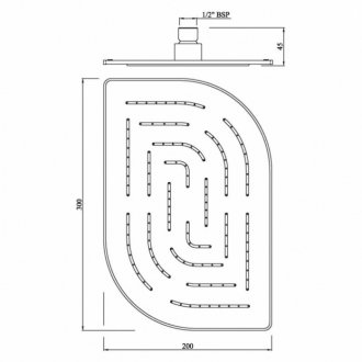 Верхний душ Jaquar Maze OHS-CHR-85859M хром