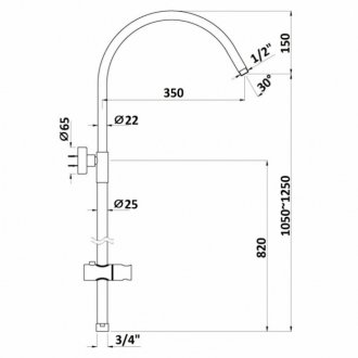 Душевая стойка Jaquar SHA-CHR-1213 хром