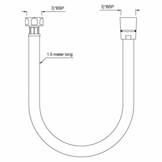 Шланг для душа Jaquar SHA-CHR-571 хром