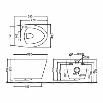 Унитаз подвесной Jaquar Vignette VGS-WHT-81953