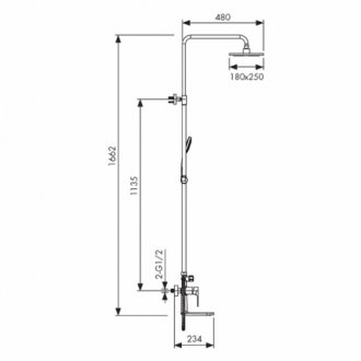 Душевая стойка Kaiser Linear 59182