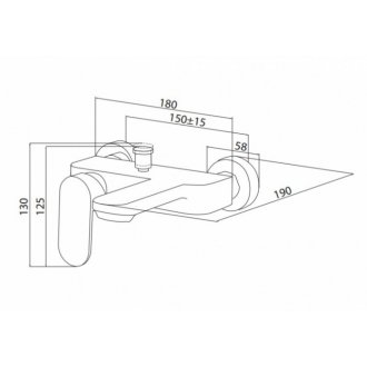 Смеситель для ванны M&Z Castello CSL00501M