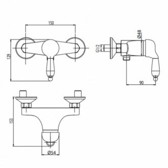 Смеситель для душа M&Z Desy DSY00802