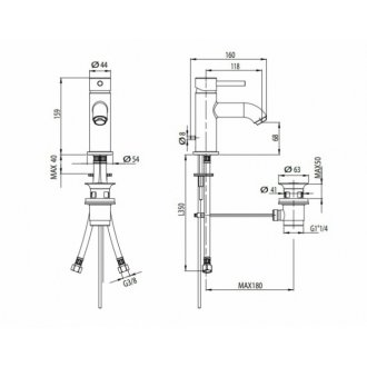 Смеситель для раковины M&Z Ditirambo DRB00200