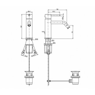 Смеситель для раковины M&Z MZ-Expo MZE00200