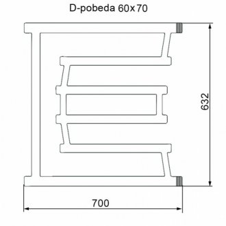 Полотенцесушитель Двин D-Pobeda 60/70