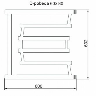 Полотенцесушитель Двин D-Pobeda 60/80