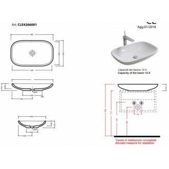 Раковина Olympia Clear CLE4266001