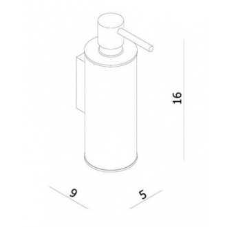 Дозатор для жидкого мыла Omnires Uni UN10720/OCR