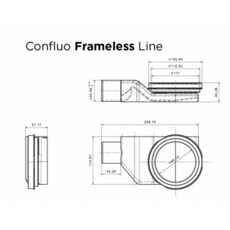 Душевой лоток Pestan Confluo Frameless Line 650 13701231