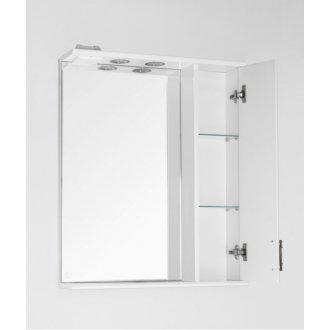 Зеркало со шкафчиком Style Line Олеандр-2 65/C белое