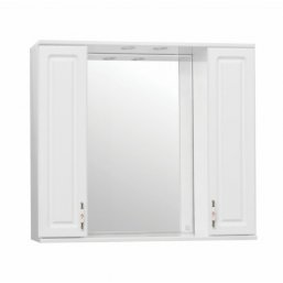 Зеркало со шкафчиком Style Line Олеандр-2 90/C бел...
