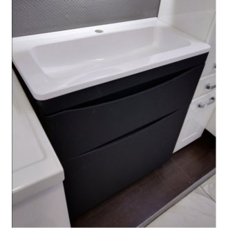 Мебель для ванной Style Line Бергамо мини 90 напольная черная