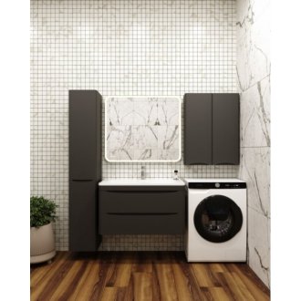 Мебель для ванной Style Line Бергамо мини 90 подвесная черная