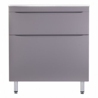 Мебель для ванной Style Line Бергамо мини 80 напольная серый