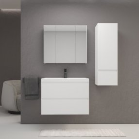 Мебель для ванной Style Line Манхэттен 100 см подвесная белая матовая