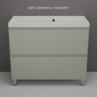 Мебель для ванной Style Line Манхэттен 100 см напольная олива