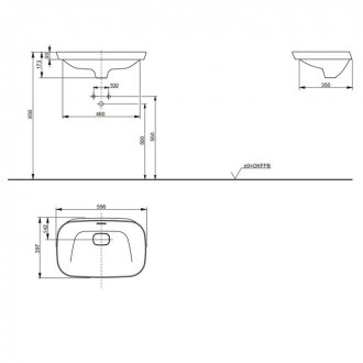 Раковина полувстраиваемая Toto Neorest LW3716HY