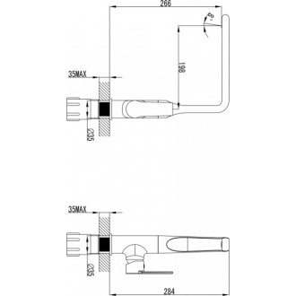 Смеситель для кухни Vento Como CM59564C