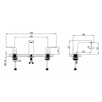 Смеситель для раковины Vento Ravena RV43118W