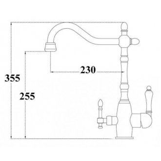 Смеситель для кухни под фильтр Zorg ZR 312 YF-33-BR