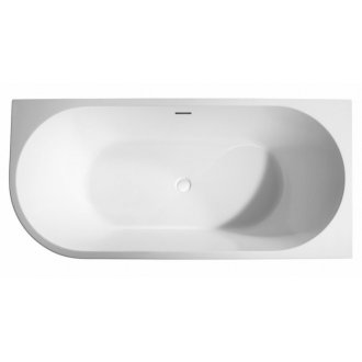 Акриловая ванна Abber AB9257-1.5 R 150x80 см, угловая, с каркасом, со сливом-переливом, асимметричная