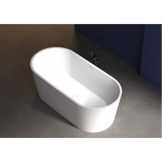 Акриловая ванна Abber AB9209 170x80 см, отдельностоящая, овальная, с каркасом, со сливом-переливом