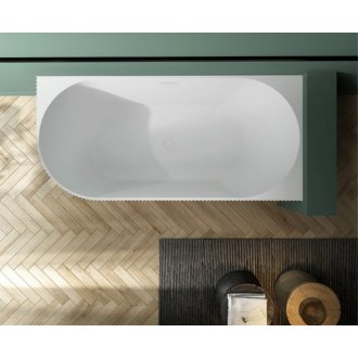 Акриловая ванна Abber AB9329-1.7 R 170x80 см, угловая, с каркасом, со сливом-переливом, асимметричная
