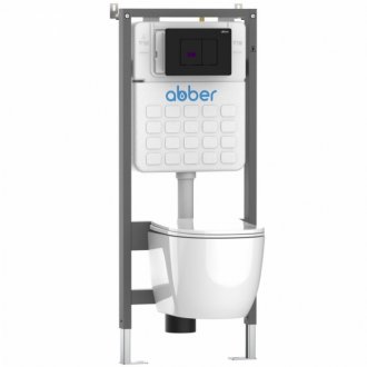 Клавиша смыва сенсорная Abber AC0122SMB черная матовая
