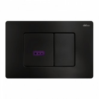 Клавиша смыва сенсорная Abber AC0122SMB черная матовая