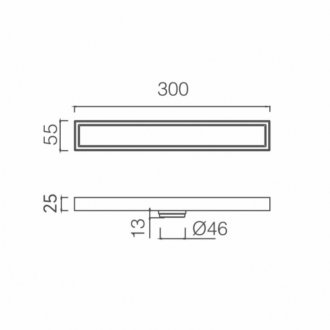 Душевой лоток Abber AE796300NG 30 см