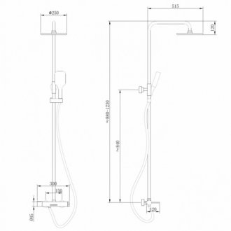 Душевая стойка Abber Emotion AF8816B