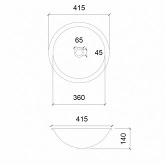 Раковина Abber Glas AK2302