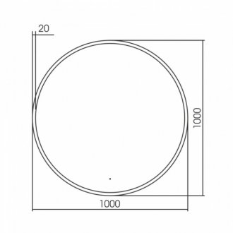 Зеркало Abber Mond AG6204SCGL-1.0