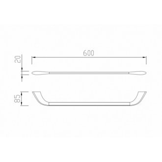 Полотенцедержатель Abber Nord AA1552 черный