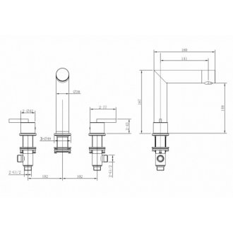 Смеситель для раковины Abber Perfekte 316 AF8A08BST