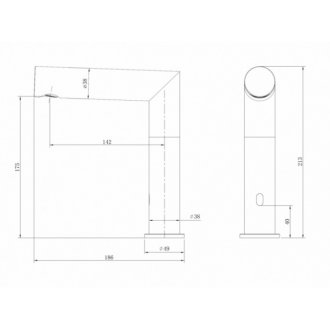 Смеситель для раковины Abber Perfekte 316 AF8A101BSTS