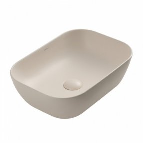 Раковина Abber Rechteck AC2200 светло-бежевая матовая 46 см