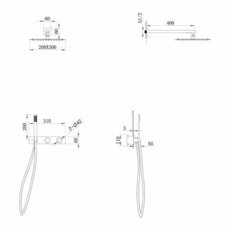 Душевая система Abber Rund AF8718B